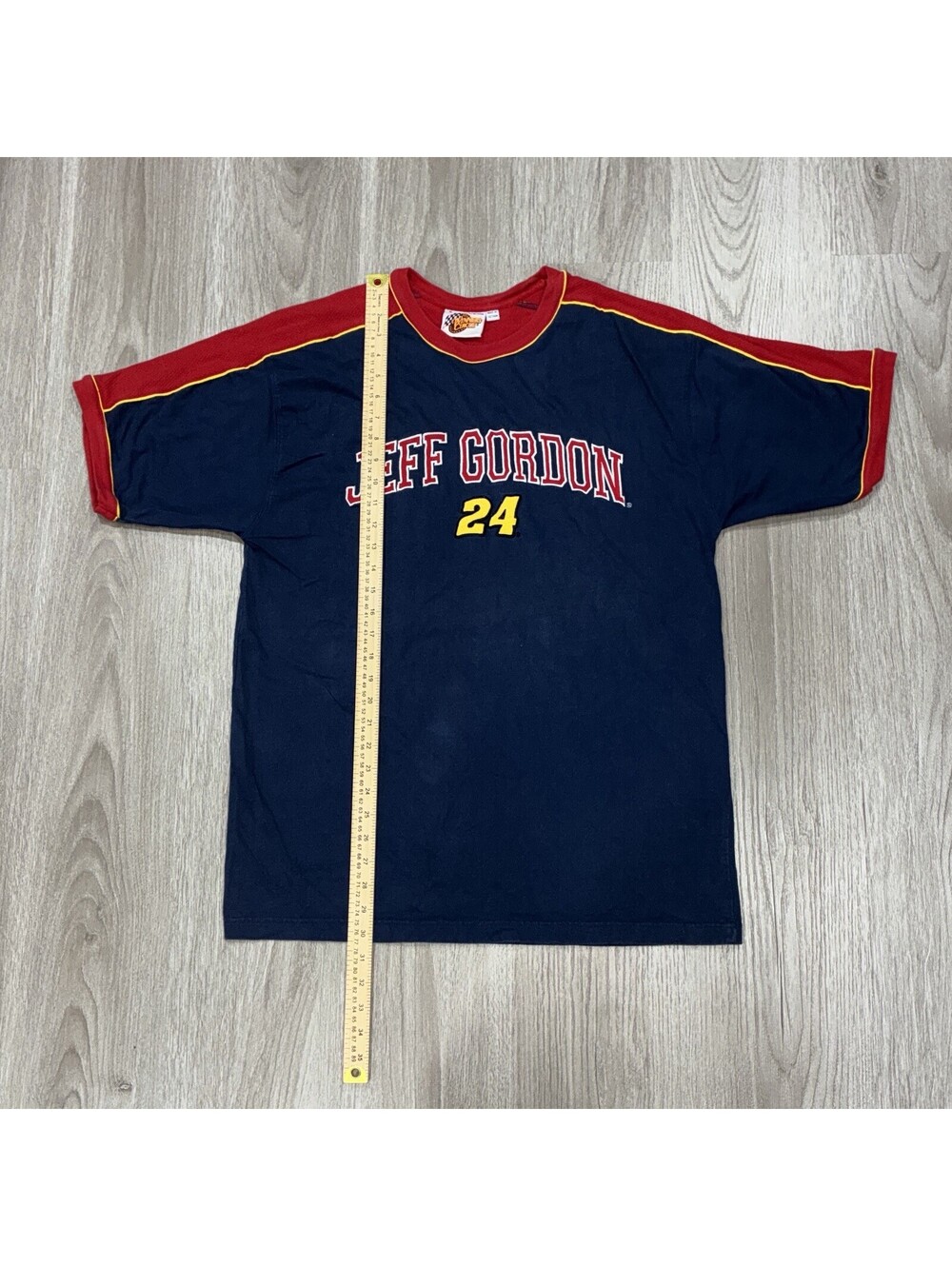 Vintage 2000s Winners Circle Jeff Gordon #24 NASCAR Racing Shirt Navy Red Mens M